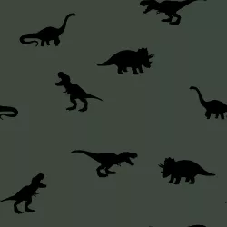 Mini dinosauři na khaki - materiálové varianty