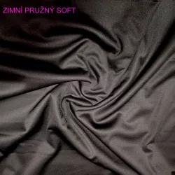 softshell ZIMNÍ PRUŽNÝ - ČERNÝ