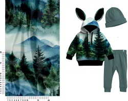 Úplet, teplákovina nebo softshell hory- vzor k tisku mavaga design