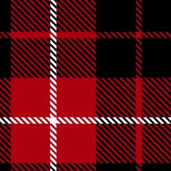 Tartan červený - materiálové varianty