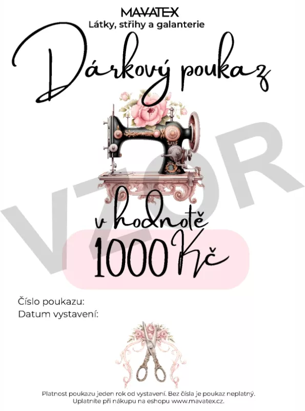 Dárkový poukaz - 1000 Kč mavaga design