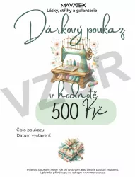 Dárkový poukaz - 500 Kč | Elektronické pdf emailem - sami tisknete, Vytištěný poukaz - posíláme dopravcem