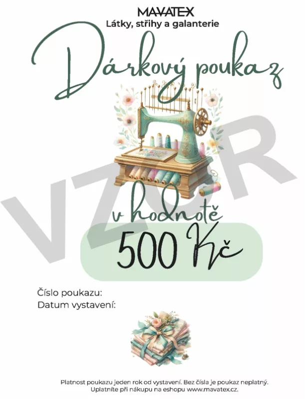 Dárkový poukaz - 500 Kč mavaga design