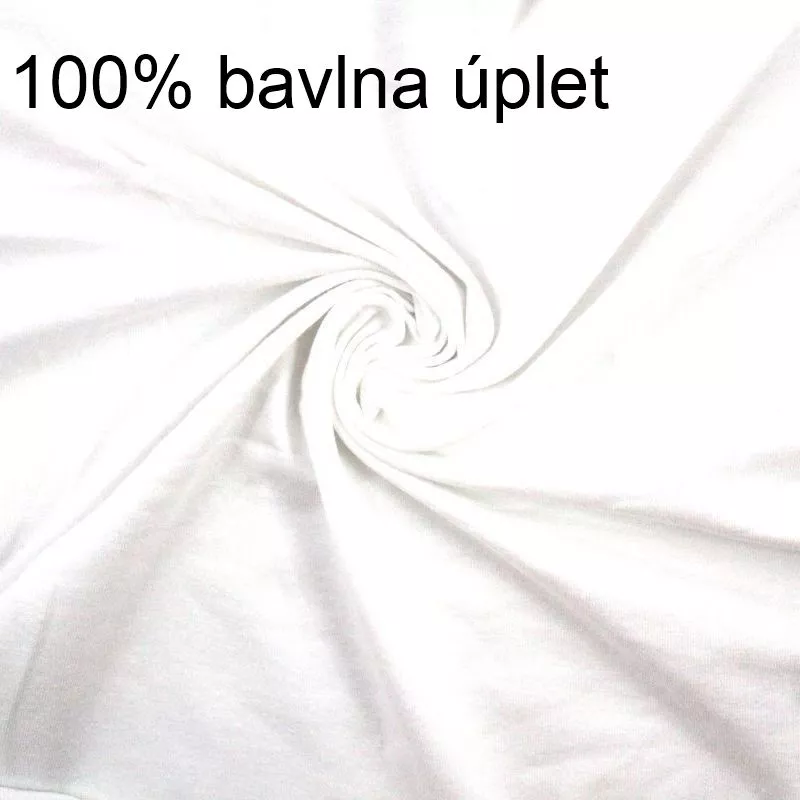 Jednolícní úplet 100% BAVLNA EU-úplety atest pro děti